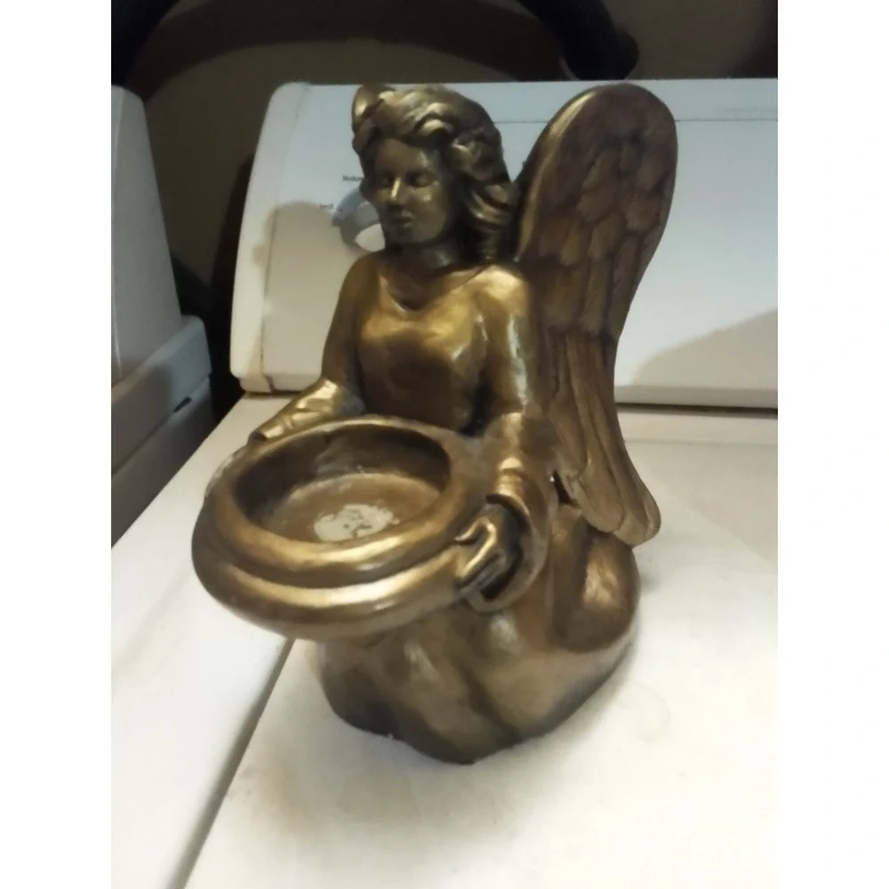 VTG Cherub / Angel T Light Candle Holder 8